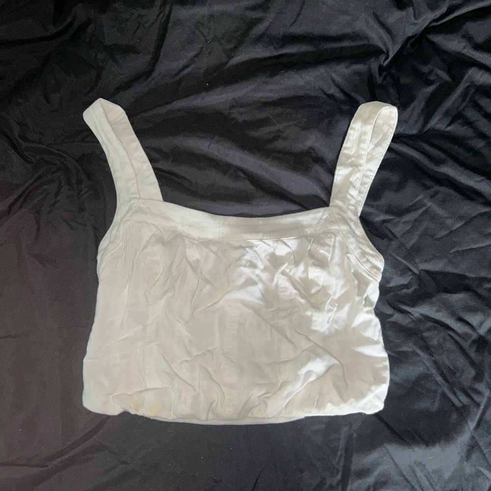 Free people white crop top